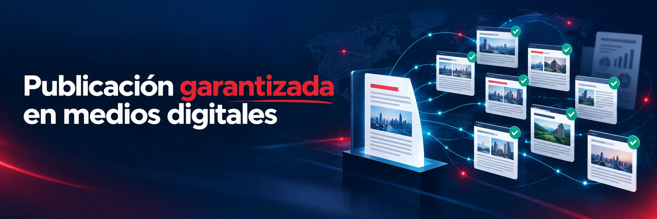 Publicación garantizada en medios digitales