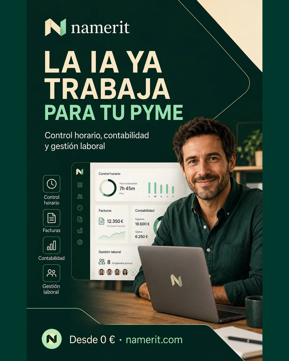 Namerit, plataforma de inteligencia artificial para pymes y autónomos