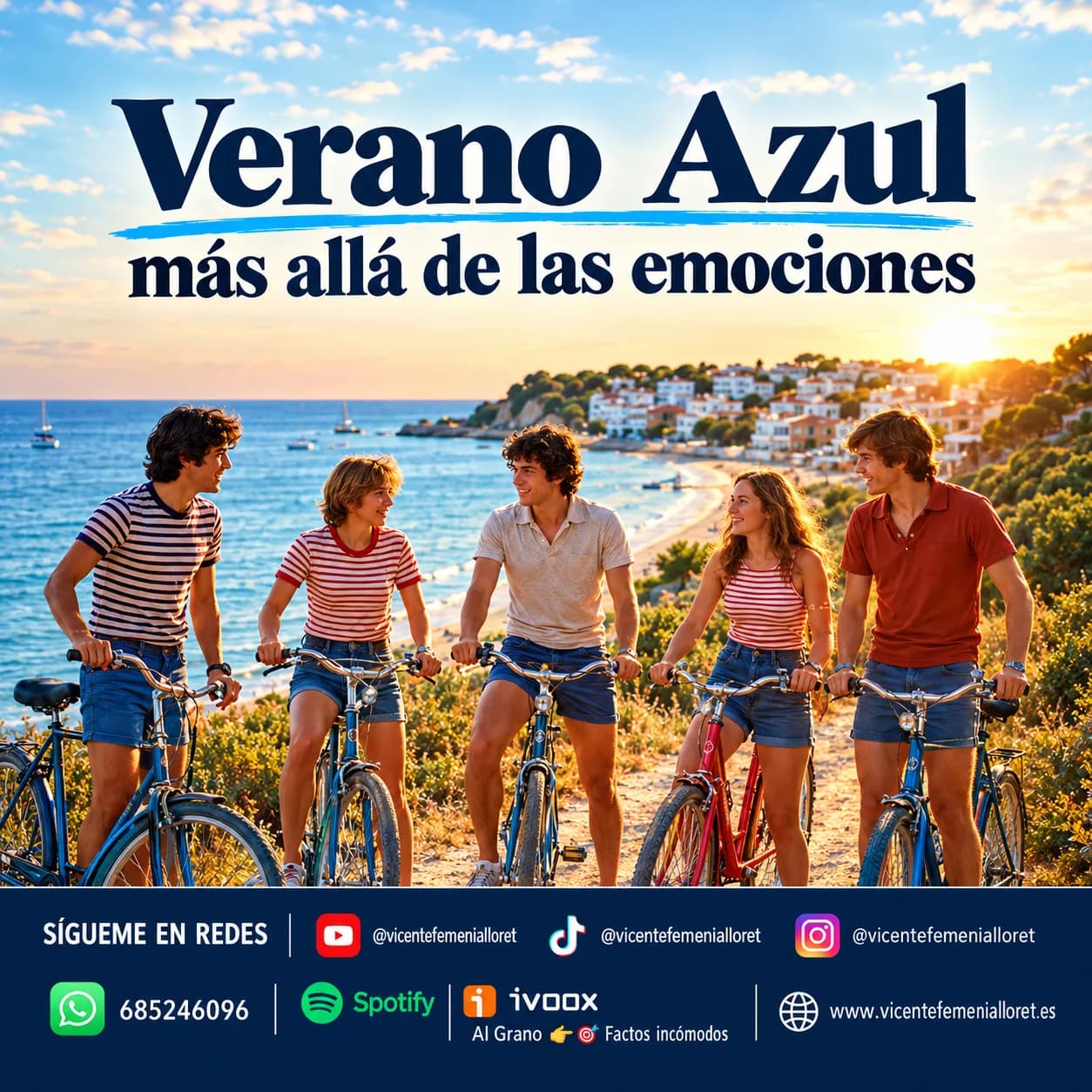 Verano Azul Bicicletas al Atardecer