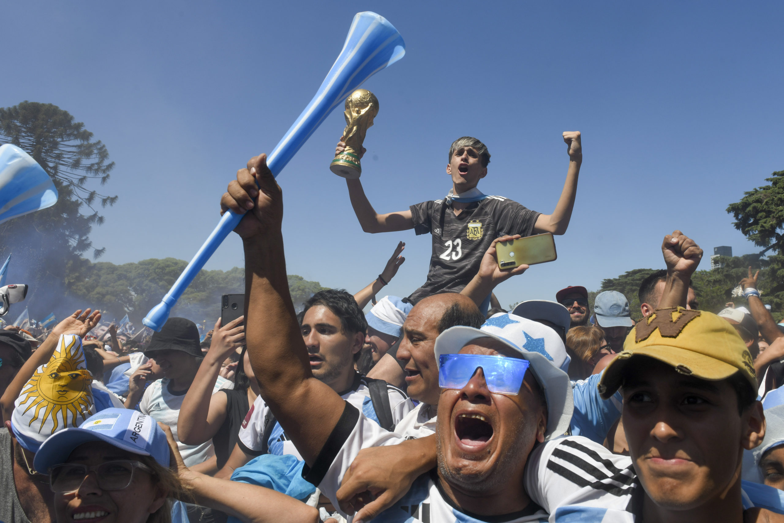 Así vive Argentina la final del Mundial, en vivo Los argentinos